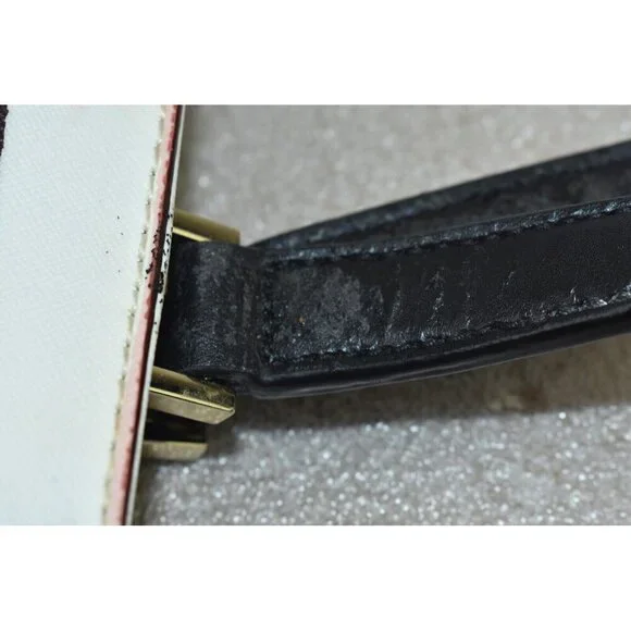 Kate Spade Women Grant Street Jules Grainy Striped Vinyl Shoulder Bag Beach Tote - Picture 13 of 16